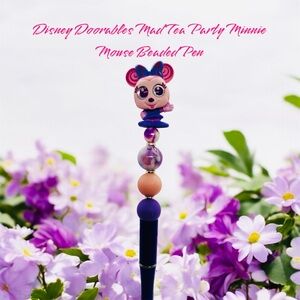 Disney Doorables Mad Tea Party Minnie Mouse Beaded Pen